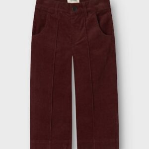 Calça wide leg bombazina Lil Atelier